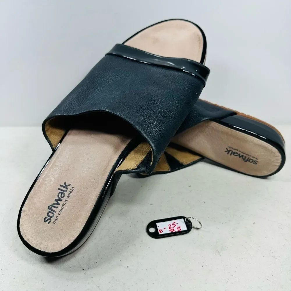 SoftWalk Women's Del Mar Wedge Slide Sandal size 12W
'